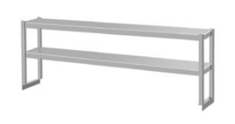 REPISA DOBLE INOX PARA MESA DE TRABAJO 120*28*60CM 1 MM