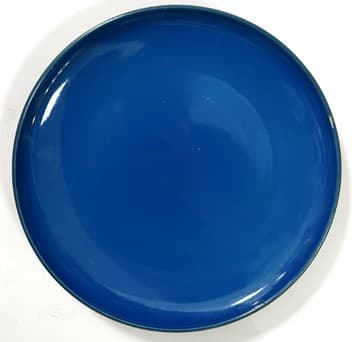 PLATO DE CERÁMICA REDONDO AZUL 8"