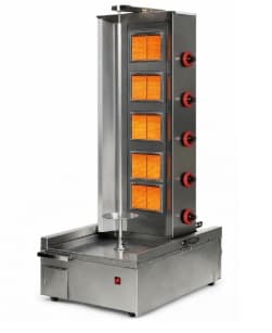MÁQUINA PARA SHAWARMA A GAS 5 QUEMADORES STAR KITCHEN