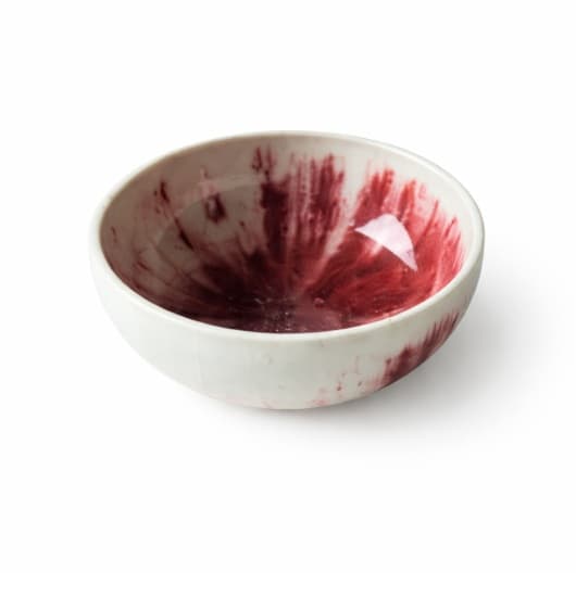 BOWL DE CERÁMICA FLORES BLANCO 4.75"