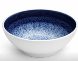 BOWL DE CERÁMICA REDONDO BLANCO/AZUL 4.75"