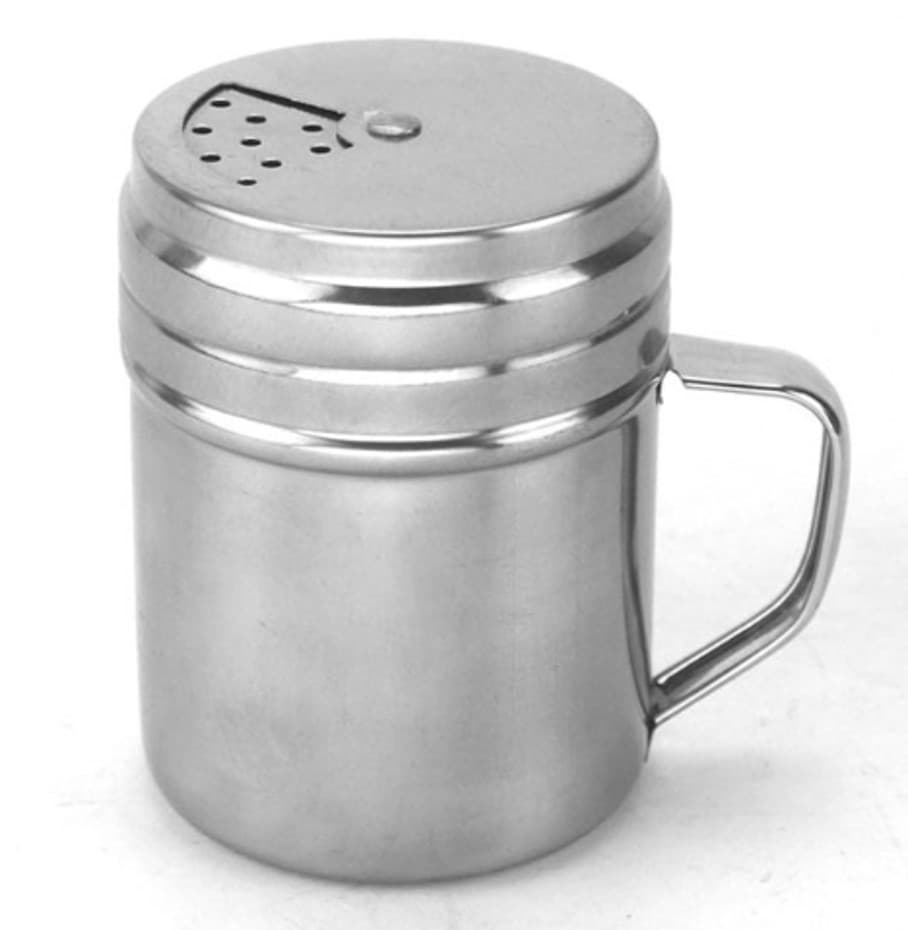 Salero ainox con asa y tapa 7.8 x 13.7 cm  cod:shj2