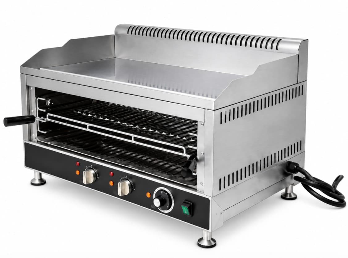 PLANCHA CON SALAMANDRA ELECTRICA 1600W+1600W+3200W/ 220/60HZ STAR KITCHEN
