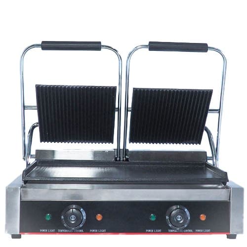 PLANCHA PANINI DOBLE PARRILLA ARRIBA Y PLANCHA ABAJO 