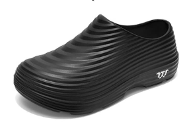 ZAPATO DE CHEF NEGRO CON DISEÑO DE RELIEVE TALLA: 45