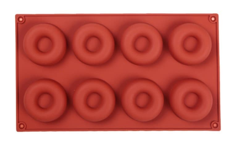 MOLDE DE SILICONA 8 DONAS 