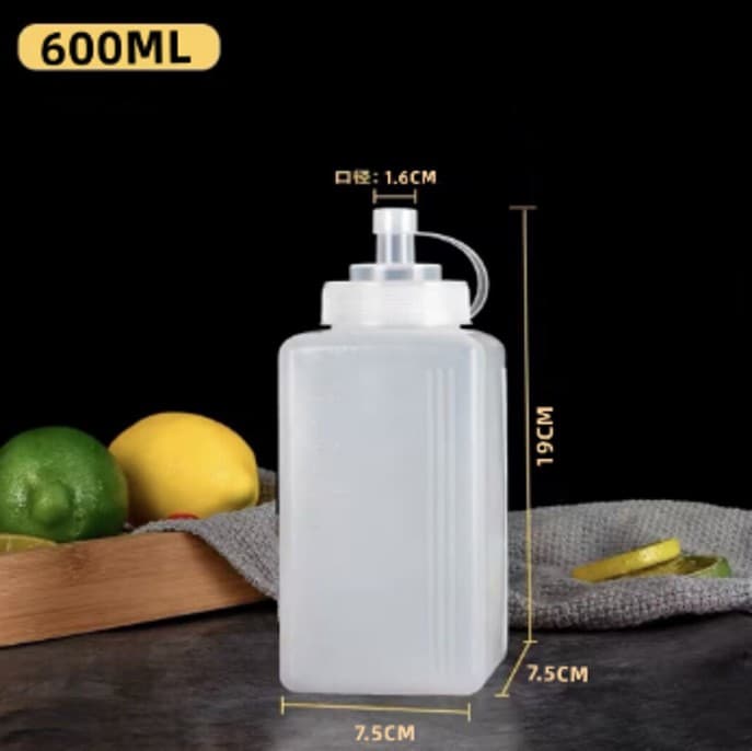 TETERA TRANSPARENTE BOQUILLA ANCHA 600ML / 20oz