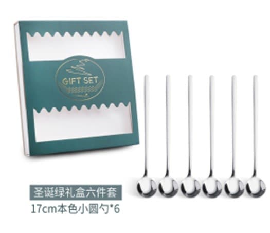 CUCHARA POSTRE SET 6 PCS 17CM