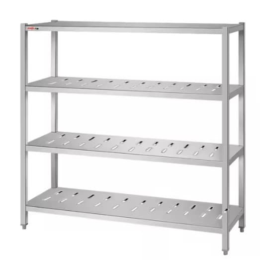 ESTANTERIA INOX 4 NIVELES 150*48*155CM