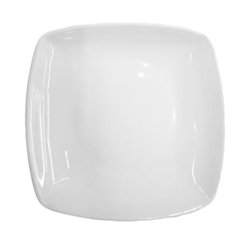 PLATO DE CERÁMICA CUADRADO BLANCO 10.5"