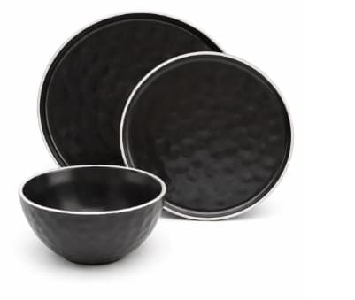 BOWL DE CERÁMICA REDONDO NEGRO 8"