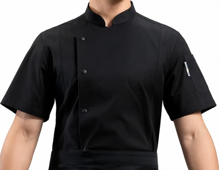 CHAQUETA NEGRA MANGA CORTA TALLA: M