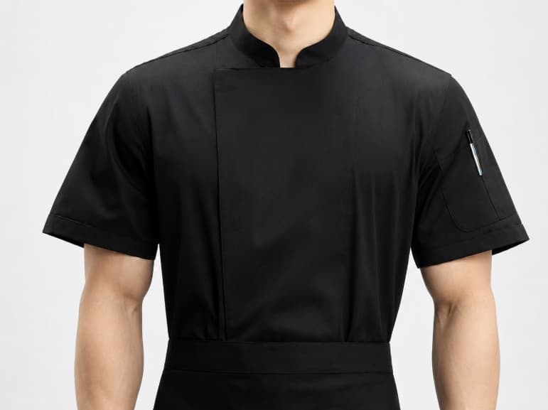 CHAQUETA NEGRA MANGA CORTA TALLA: XL