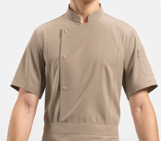 CHAQUETA KHAKI MANGA CORTA TALLA: XXXL