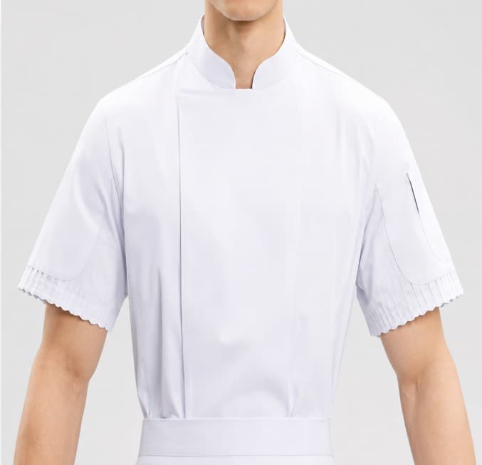 CHAQUETA BLANCA MANGA CORTA TALLA: L