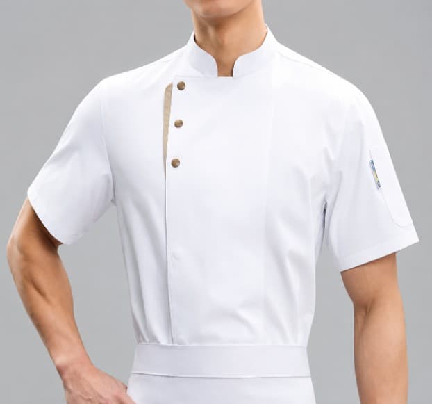 CHAQUETA BLANCA MANGA CORTA TALLA: M