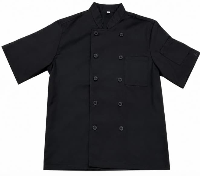 CHAQUETA NEGRA MANGA CORTA T: M