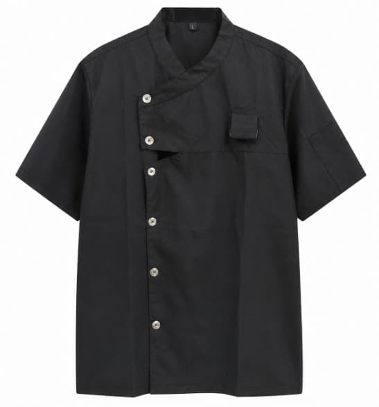 CHAQUETA NEGRA MANGA CORTA TALLA: 2XL