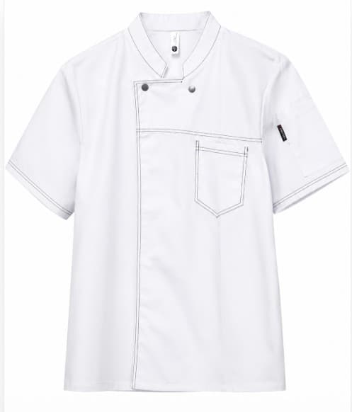 CHAQUETA JEAN BLANCA MANGA CORTA T: 2XL