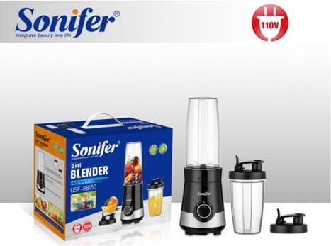 LICUADORA PERSONAL 2 EN 1 SONIFER 12800RPM 110V/60HZ