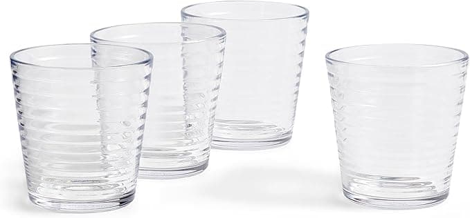 VASO DE VIDRIO 240 ml / 8 oz SET 4 PZAS