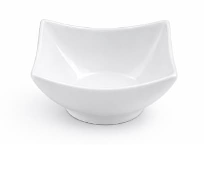 PLATO DE MELAMINA CUADRADO BLANCO 8.3 CM