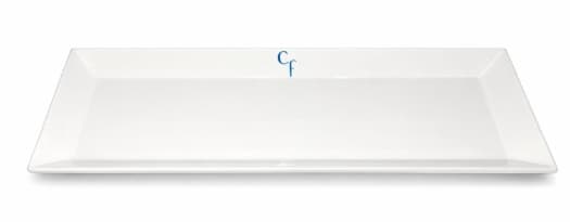 MELAMINA BANDEJA BLANCA RECTANGULAR 33 cm