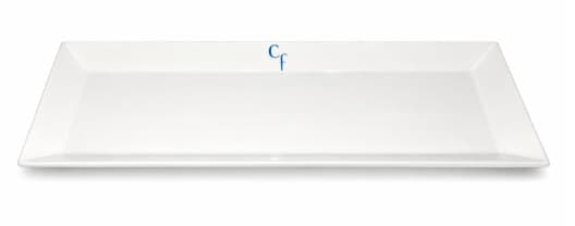 MELAMINA BANDEJA BLANCA RECTANGULAR 50x34 cm