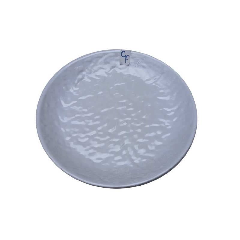 PLATO DE MELAMINA REDONDO BLANCO 9"