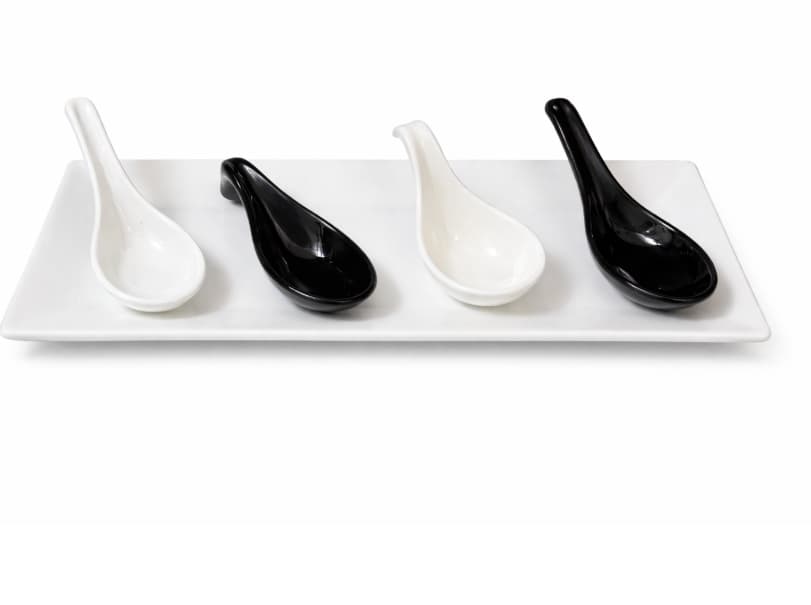 RAMEKIN DE MELAMINA NEGRO CUCHARA