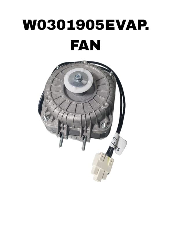 EVAPORADOR VENTILADOR PARA EQUIPOS CHEFS FACTORY AT10/ 55W 110V/60Hz 1550rpm 0.8A / ULE224013/