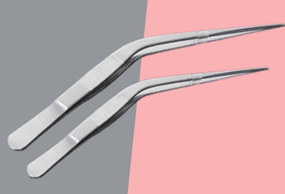 PINZA DE PRESICION ANGULAR 16 CM