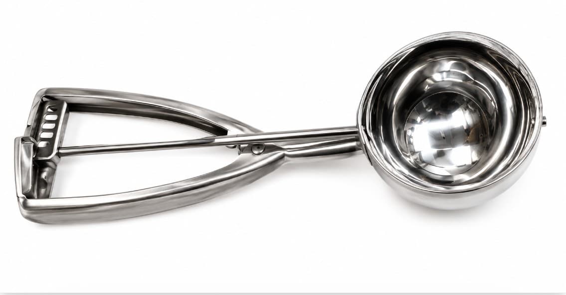 CUCHARA PARA HELADO INOX 180 G / 6.34 OZ - DIAMETRO 7 CM