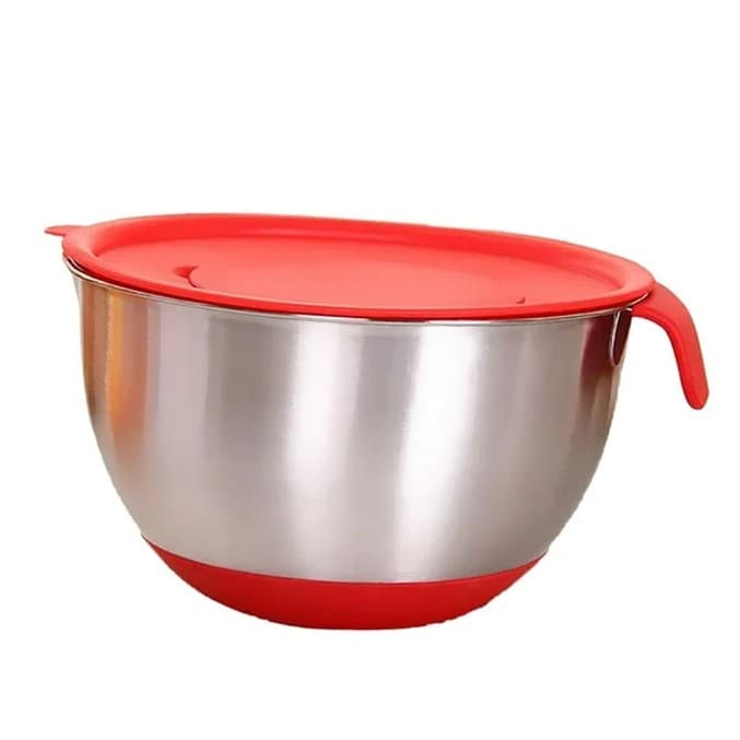BOWL ACERO INOXIDABLE CON GOMA ANTIDESLIZANTE 2.5 LITROS Ø 20CM