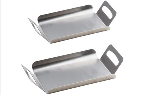 BANDEJA RECTANGULAR INOX CON ASAS 27.4X49 CM