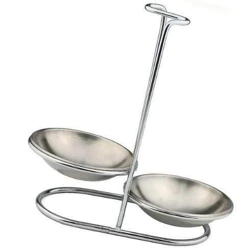 RAMEKIN INOX DOBLE CON SOPORTE