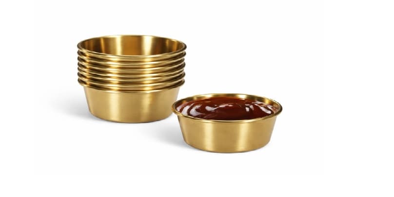 RAMEKIN INOX DORADO 10 CM