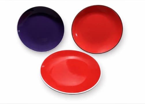 PLATO DE CERÁMICA REDONDO COLORES VARIADOS 8"