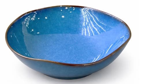 BOWL DE CERÁMICA REDONDO AZUL 8.5" 21.5X6 CM