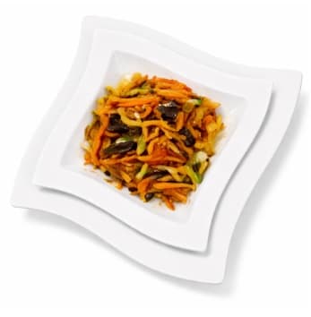 PLATO DE CERÁMICA CUADRADO BLANCO 10.5"