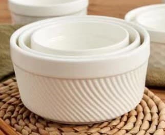 RAMEKIN DE CERÁMICA BLANCA  3.5" / 6 oz