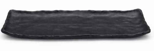 BANDEJA DE MELAMINA NEGRA RECTANGULAR 28.8x11.5x1.5CM/11