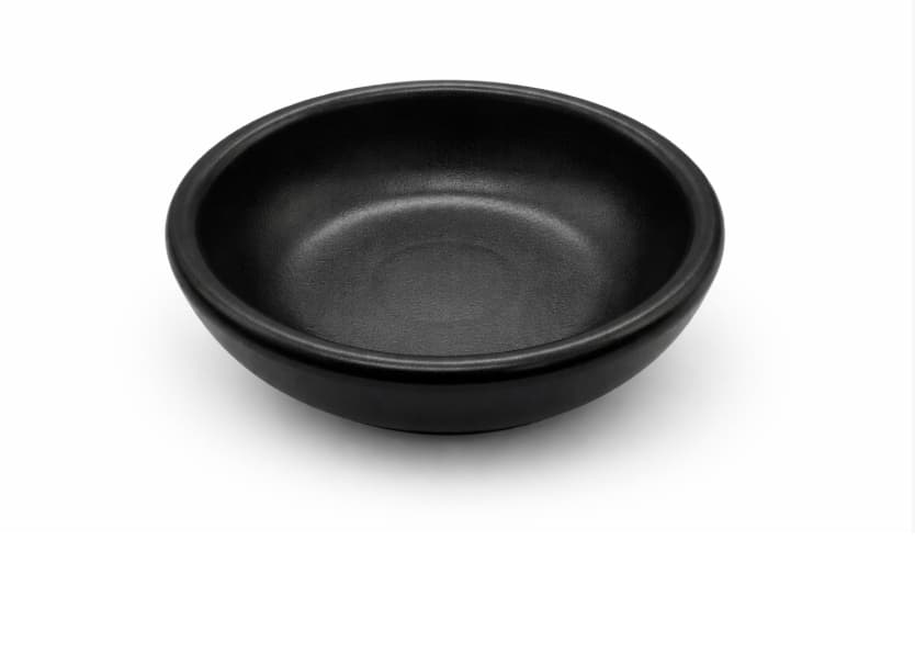 RAMEKIN DE MELAMINA NEGRO REDONDO  7.6X7.6X2.5CM