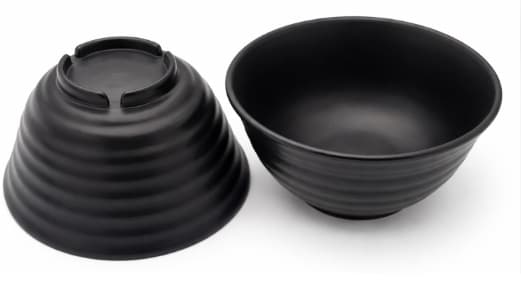 BOWL DE MELAMINA NEGRO 16X16X8.2CM / 6