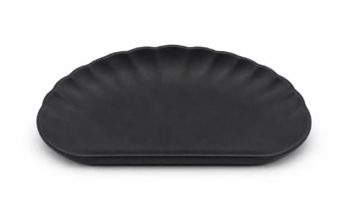 PLATO DE MELAMINA NEGRO 21.5x13.8x4CM/8.5