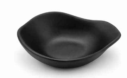 BOWL DE MELAMINA NEGRO 14x11x4.5CM/4.7