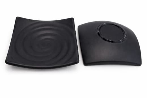 RAMEKIN DE MELAMINA NEGRO CUADRADO 9.5X9.5X3.4CM