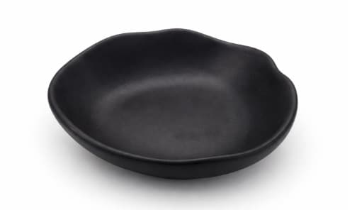 PLATO DE MELAMINA NEGRO 16.3x16.3x4.5CM/6.5