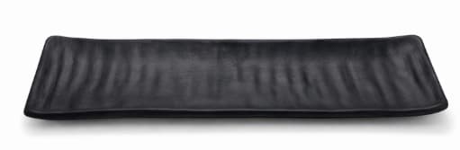 BANDEJA DE MELAMINA NEGRA RECTANGULAR 32.5x10.5x2.3CM/12.5