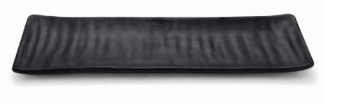 BANDEJA DE MELAMINA NEGRA RECTANGULAR  23x7.5x2.3CM/9